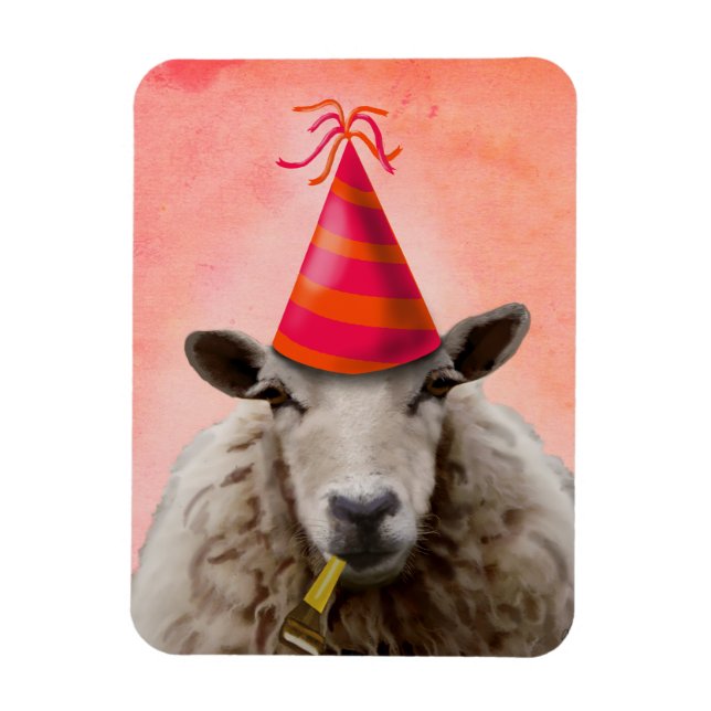 Party Sheep 2 Magnet (Vertical)