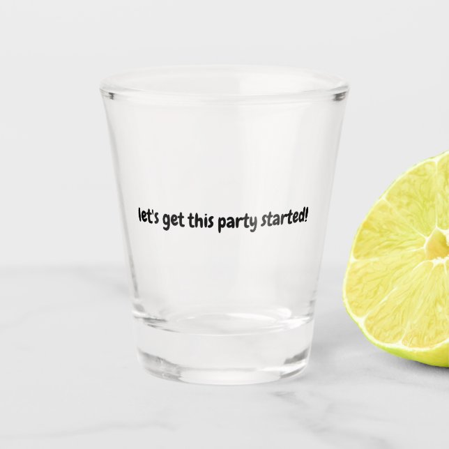 Party Shot Glass (Front)