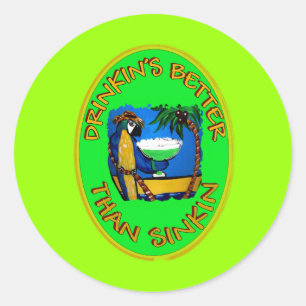 Party Slogans 1 Classic Round Sticker