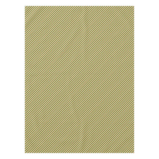 Party Spirit Irish Colours Stripes Decor Tablecloth (Front)