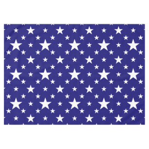 Party Stars on Blue Tablecloth