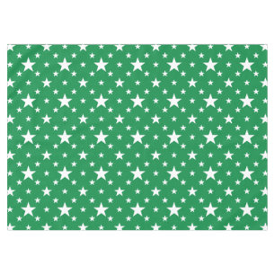 Party Stars on Green Tablecloth