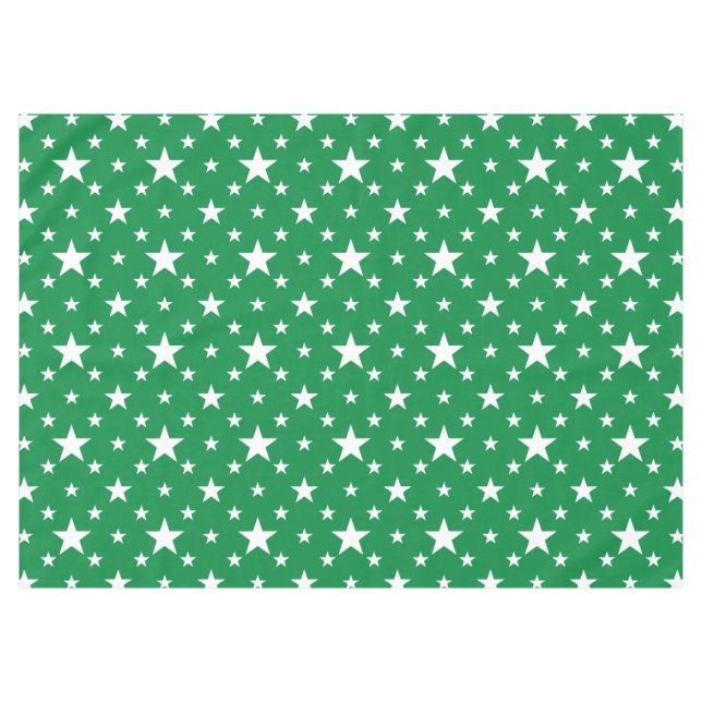 Party Stars on Green Tablecloth (Front (Horizontal))
