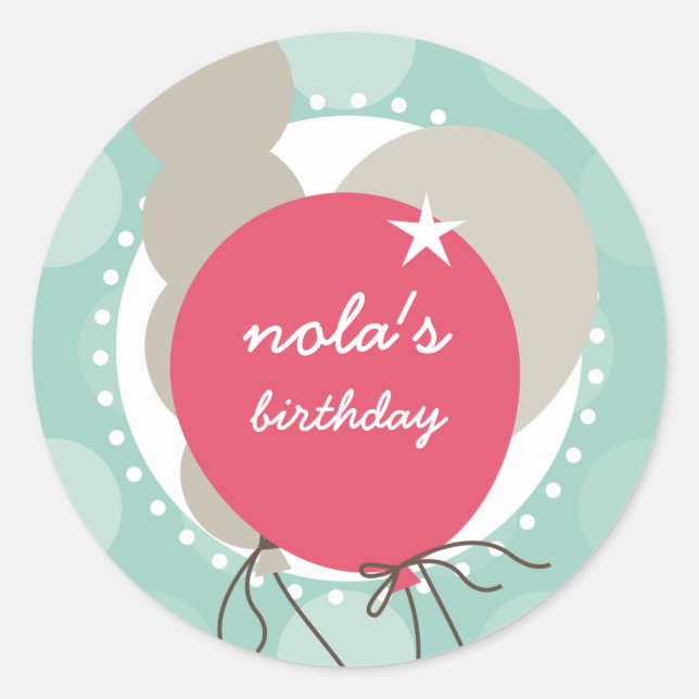 PARTY STICKERS :: balloons 4 (Front)