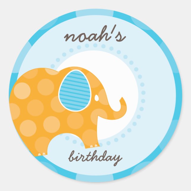 PARTY STICKERS :: elephant 2 (Front)