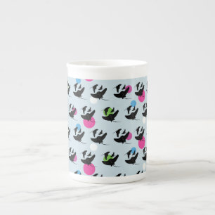Party Stingray Colourful Pattern    Bone China Mug