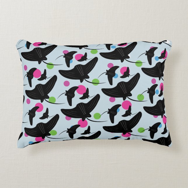 Party Stingray Colourful Pattern   Decorative Cushion (Front)