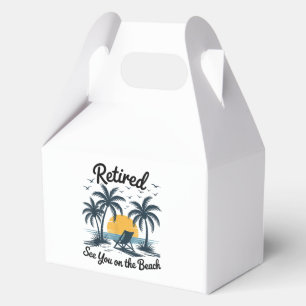 Party Summer Retired See You On The Beach Favour Box