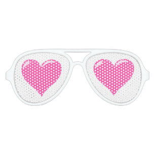 Party Sunglasses with Pink Hearts
