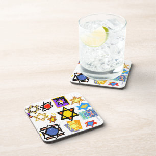 PARTY SUPPLIES - JEWISH STARS COASTERS - CHANUKAH