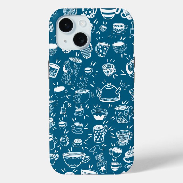 Party tea coffee cups Case-Mate iPhone case (Back)