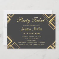 Party Ticket Invitation