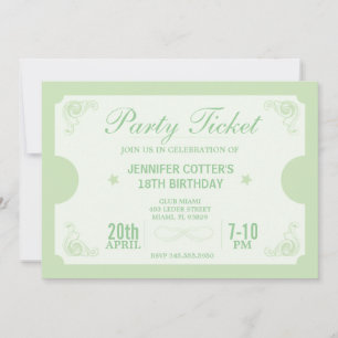 Party Ticket Invitation