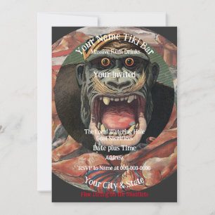 Party Tiki Bar Invitation
