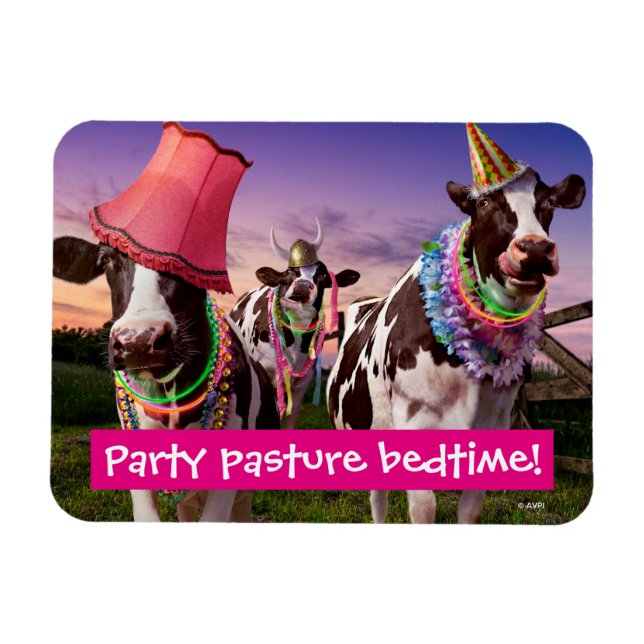 Party 'Til The Cows Come Home Magnet (Horizontal)