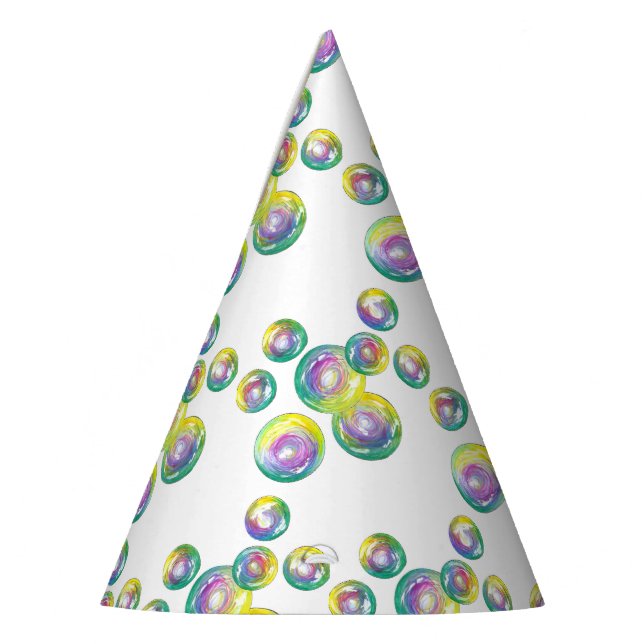 Party Til You Pop Bubble Wand Birthday Bubbles Hat (Left)