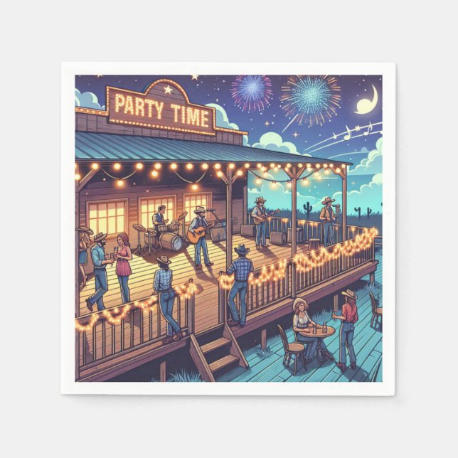 Party Time Any Occasion Party Napkin (Front)