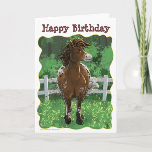 Party Time Appaloosa Horse Card