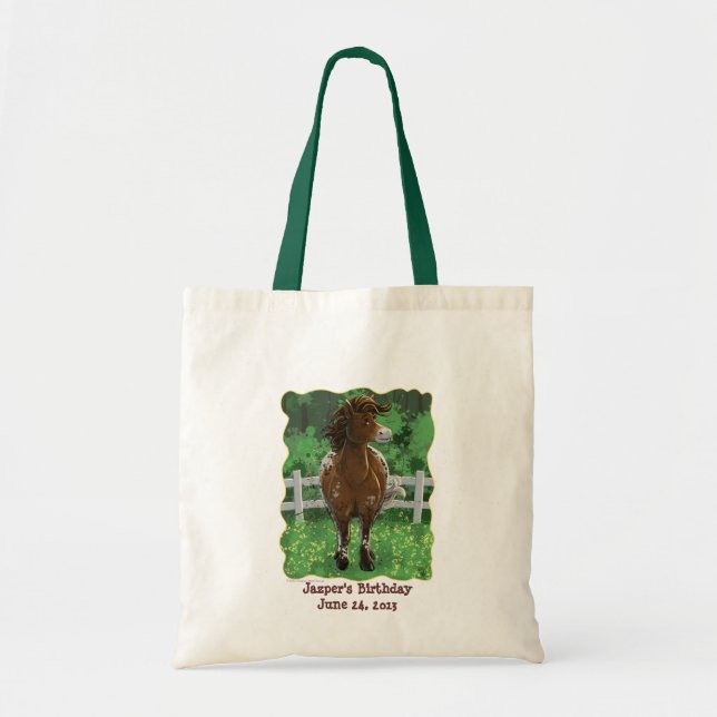 Party Time Appaloosa Horse Tote Bag (Front)