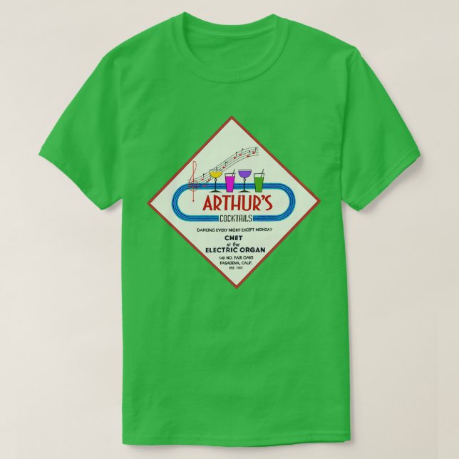 Party time at Arthurs Cocktails TShirt (Design Front)