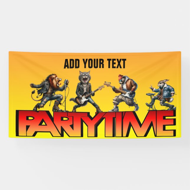 PARTY TIME  BANNER (Horizontal)