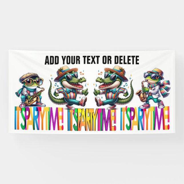 PARTY TIME  BANNER (Horizontal)