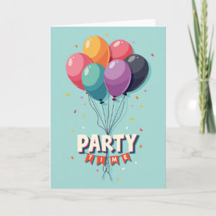 Party Time Bunting Card