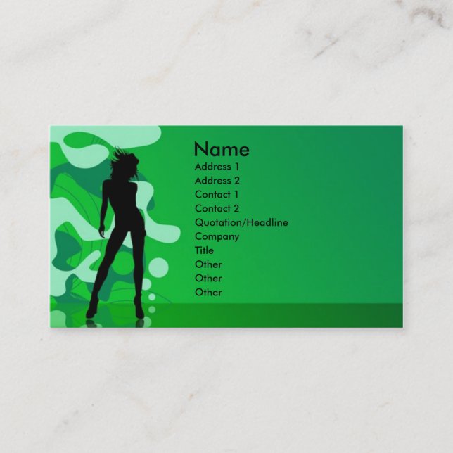 Party Time Business Card (Front)