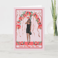 Party Time Card for Cinco de Mayo with Woman