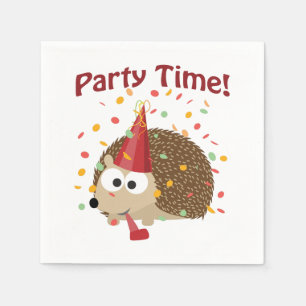 Party Time Confetti Hedgeho Napkin