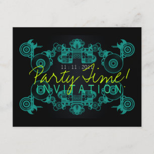 Party Time Dance Invitation template