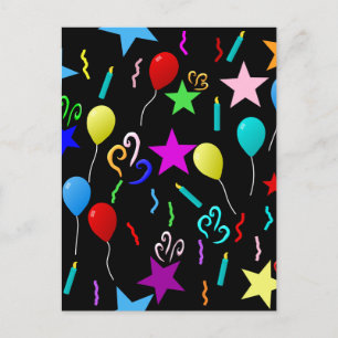 Party Time, festive design,  Postcard