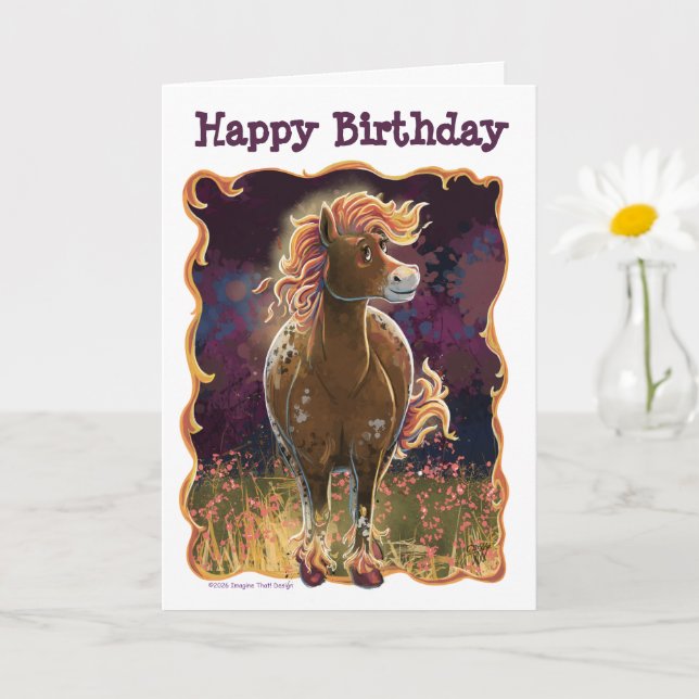 Party Time Fire Horse Card (Small Plant)