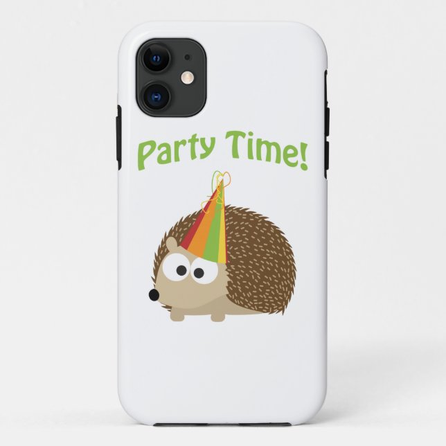 Party Time! Hedgehog Case-Mate iPhone Case (Back)