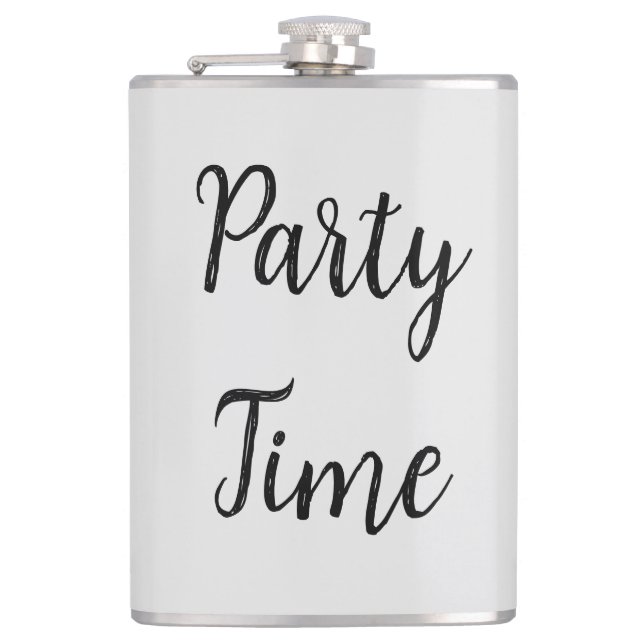 Party time hip flask (Front)