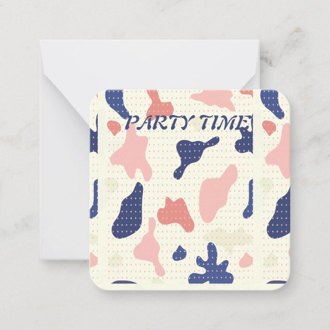 Party Time Invitation  Card  (Front)