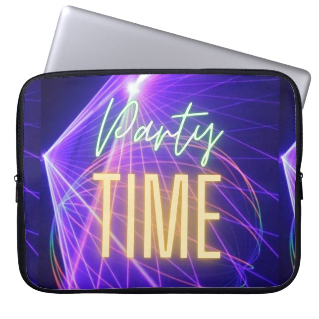 party time laptop sleeve (Front)