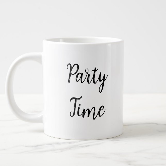 Party time large coffee mug (Left)