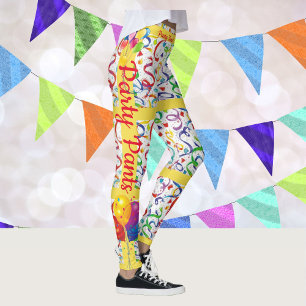 Party Time Leggings Celebrate Birthday Pants