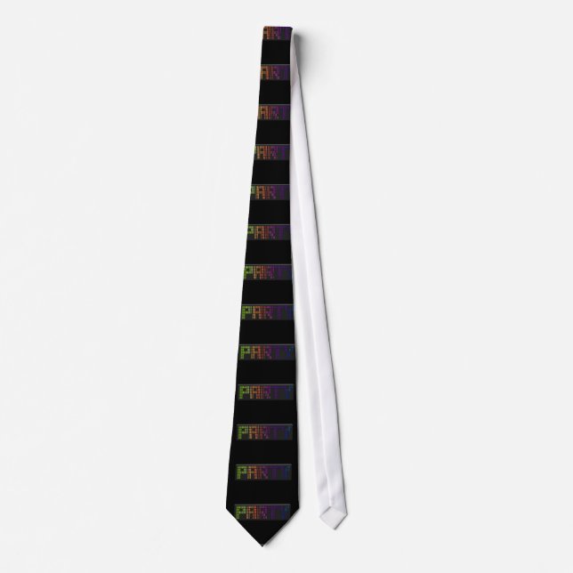 party time mens neck tie (Front)