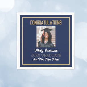 Party Time Photo Graduation Napkin
