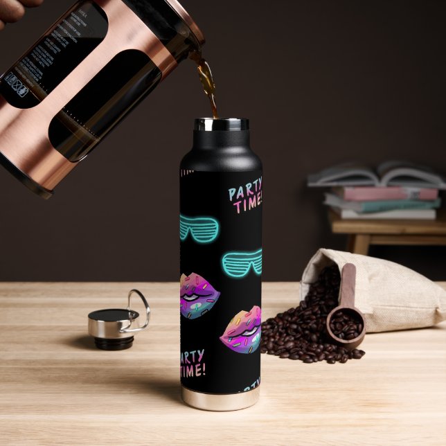 Party Time Water Bottle (Coffee)