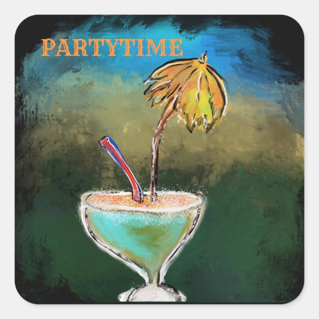 Party Town Square Sticker (Front)