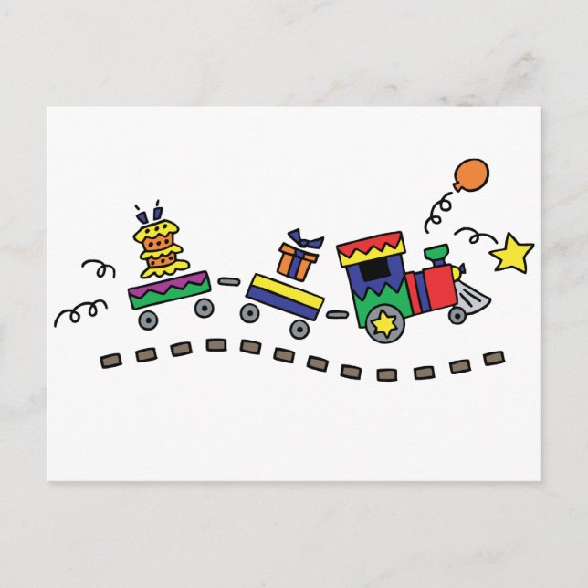 Party Train Postcard (Front)