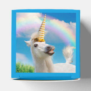 Party Unicorn Horse And Rainbow Favour Box