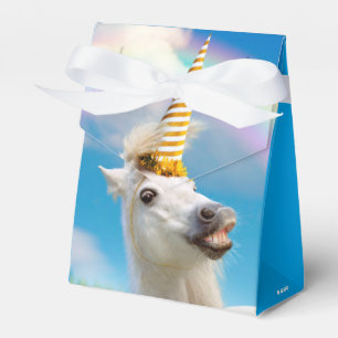 Party Unicorn Horse And Rainbow Favour Box