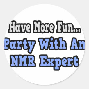 Party With An NMR Expert Classic Round Sticker