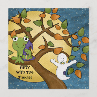 Party With the Ghouls Halloween Invitation