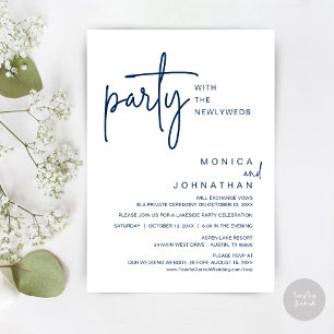 Party With The Newlyweds, Wedding Dinner Invitation