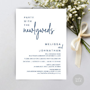 Party With The Newlyweds, Wedding Dinner Invitation
